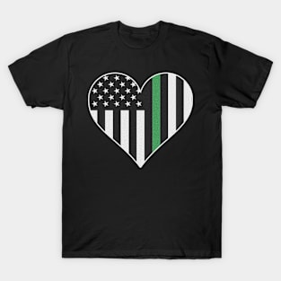 Military Border Patrol Thin Green Line T-Shirt